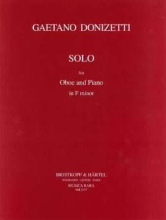 DONIZETTI:SOLO FOR OBOE AND PIANO IN F MINOR