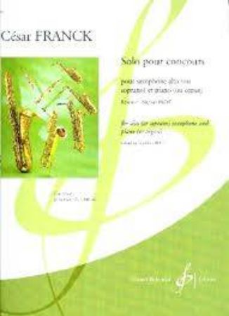 FRANCK:SOLO POUR CONCOURS ALTO SAXOPHONE ET PIANO