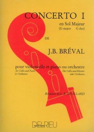 BREVAL:CONCERTO NO.1 G-DUR CELLO AND PIANO