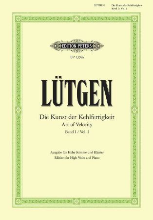 LUTGEN:ART OF VELOCITY VOL.1 HIGH VOICE AND PIANO