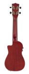 DeSalvo SOPRAN UKULELE CUT-AWAY UKMCSEQRD MAHOGANY RED S TORBO