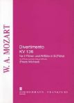 MOZART W.A.:DIVERTIMENOT KV 13 3 FLUTES AND ALTO FLUTE