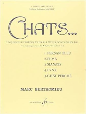 BERTHOMIEU M:CHATS, 4 FLUTE