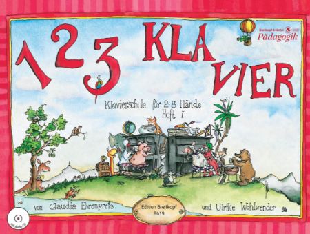 EHRENPREIS/WOHLWENDER:123 KLAVIER HEFT 1 +CD