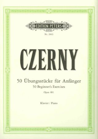 CZERNY:50 BEGINNER'S EXERCISES OP.481