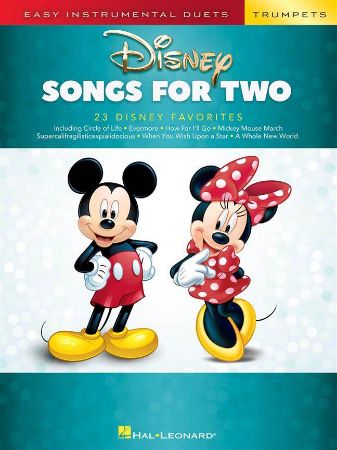 DISNEY SONGS FOR TWO TRUMPETS