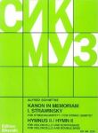 SCHNITTKE:KANON IN MEMORIAM HYMNUS II CELLO