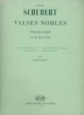 SCHUBERT:VALSES NOBLES