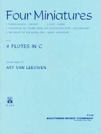 LEEUWEN:FOR MINIATURES FLUTE QUARTET