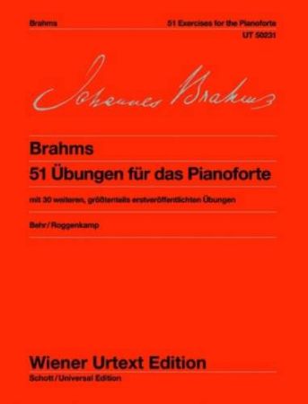 BRAHMS:51 UBUNGEN FUR DAS PIANOFORTE