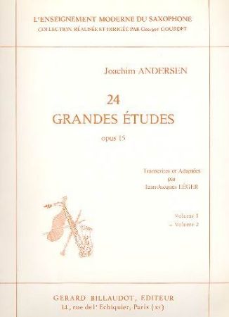 ANDERSEN:24 GRANDES ETUDES OP.15 VOL.2