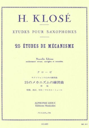 KLOSE:25 ETUDES DE MECANISME