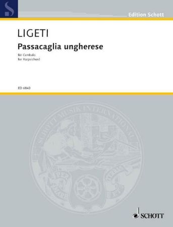 LIGETI G:PASSACAGLIA UNGHERESE,CEMBALO