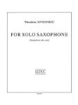 ANTONIOU T:FOR SOLO SAX