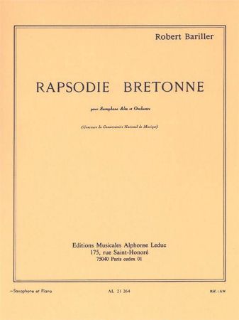 BARILLER:RAPSODIE BRETONNE SAX