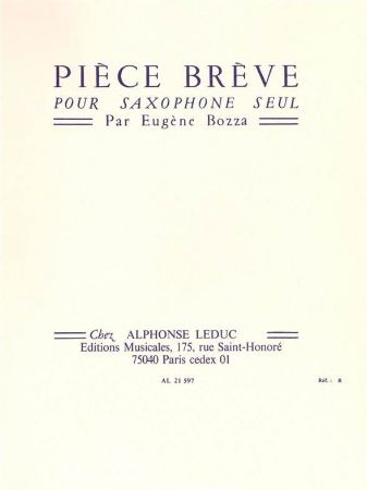 BOZZA:PIECE BREVE,SAX