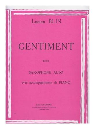 BLIN L;GENTIMENT,SAX ALTO