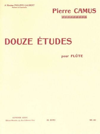 CAMUS:DOUZE ETUDES FLUTE