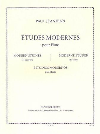 JEANJEAN:ETUDES MODERNES FLUTE