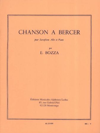 BOZZA:CHANSON A BERCER,SAX ALTO ET BERCE