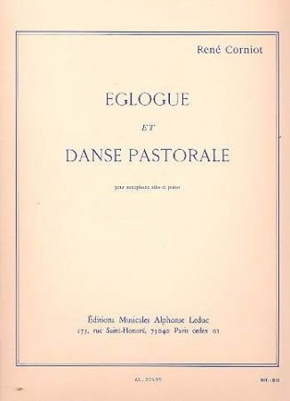 CORNIOT R;EGLOGUE ET DANSE PASTORALE