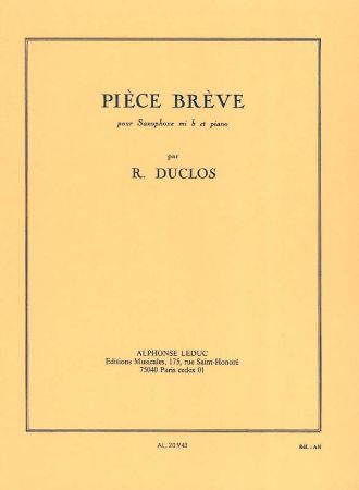 DUCLOS R.:PIECE BREVE POUR SAX