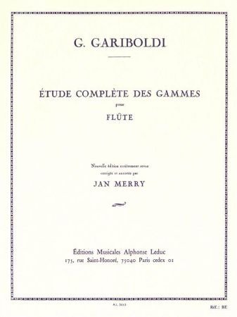 GARIBOLDI:ETUDE COMPLETE DES GAMMES