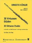 KOHLER:30 VIRTUOSEN ETUDEN OP.75/3