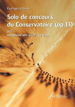 GENIN;SOLO DE CONCOURS OP.13,AL SAX+PIAN