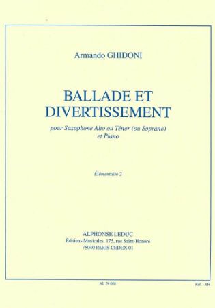 GHIDONI:BALLADE ET DIVERTISSEMENE,ALT SA