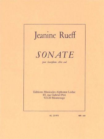 RUEFF J:SONATE FOR SAX