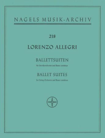 LORENZO ALLEGRI:BALLET SUITES SCORE