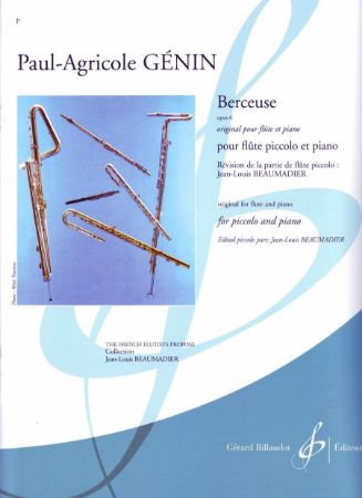 GENIN:BERCEUSE POUR FLUTE PICCOLO ET PIANO