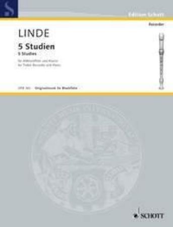 LINDE:5 STUDIES FUR ALTBLOCKFLOTE UND KLAVIER