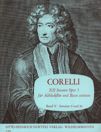 CORELLI:12 SONATEN  OP.5/9 & 10 VOL.5 ALTBLOCKFLOTE