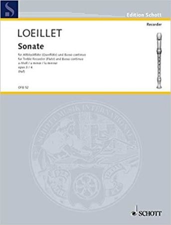 LOEILLET:SONATE OP.3/4 A-MOLL