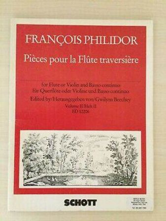 PHILIDOR:PIECES POUR LA FLUTE TRAVERSIERE VOL.2