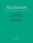 TELEMANN:TWELVE FANTASIAS FOR FLUTE WITHOUT BASS TWV 40:2-13