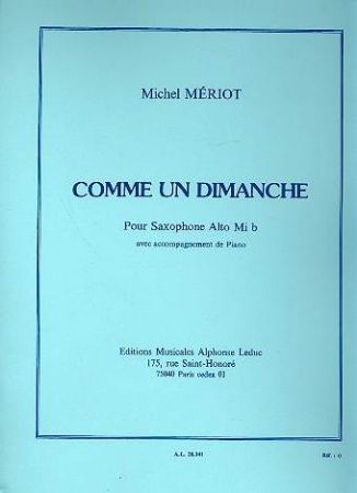 MERIOT:COMME UN DIMANCHE SAX