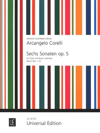 CORELLI:SIX SONATAS OP.5 VOL.1(1-2) FOR FLUTE & PIANO