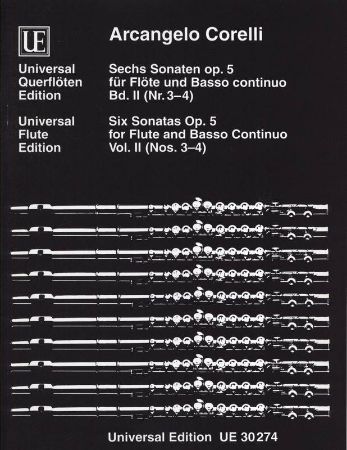 CORELLI:SIX SONATAS OP.5 VOL.2(3-4) FOR FLUTE