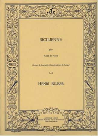 BUSSER:SICILIENNE FLUTE ET PIANO