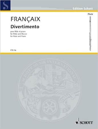 FRANCAIX:DIVERTIMENTO FLUTE & PIANO