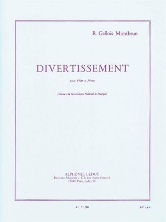 MONTBRUN:DIVERTISSEMENT FLUTE ET PIANO