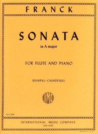 FRANCK:SONATA A MAJOR FOR FLUTE AND PIANO