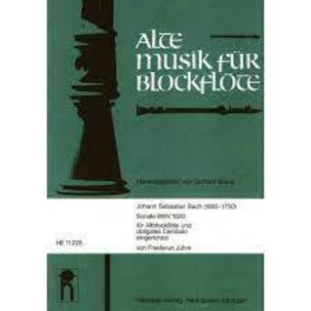 BACH J.S.:SONATE BWV 1020 FUR ALTBLOCKFLOTE UND CEMBALO