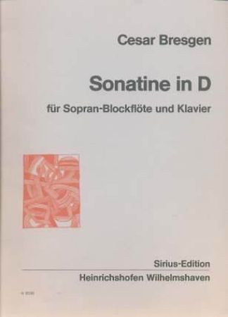 BRESGEN:SONATINE IN D SOPRAN BLOCKFLOTE UND KLAVIER