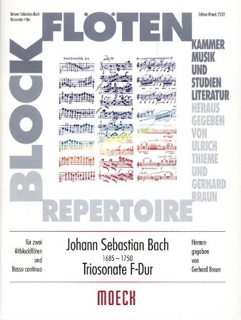 BACH J.S.:TRIOSONATE F-DUR ALTBLOCKFLOTE UND BASSO CONTINUO