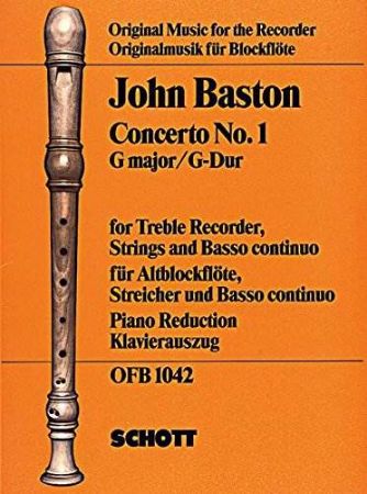 BASTON J:CONCERTO NO.1 G-DUR PIANO REDUCTION