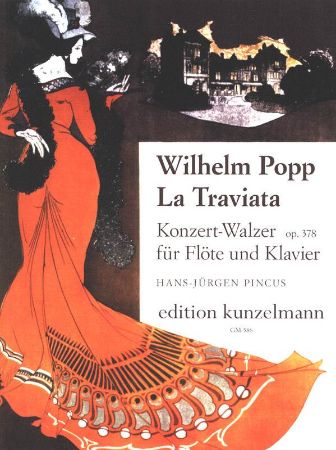 POPP:LA TRAVIATA OP.378,FLUTE & PIANO